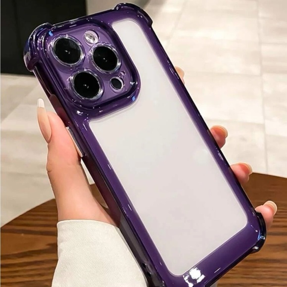 ⚠️Clearance💜iPhone 11 Pro/Pro Max Cute Purple Clear iPhone Case - Picture 1 of 6